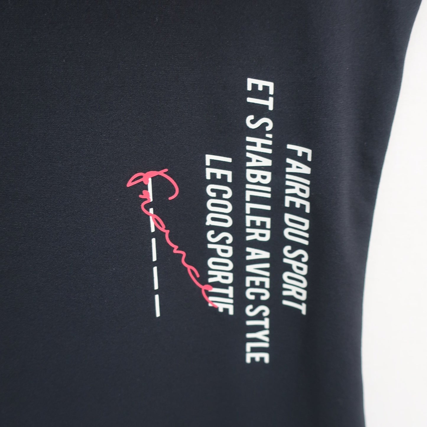 le coq sportif(ルコックスポルティフ) 半袖モックネックシャツ 黒 レディース S A