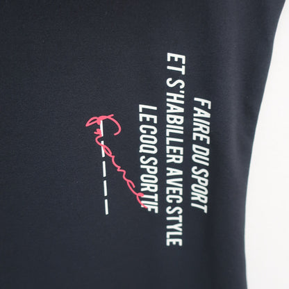 le coq sportif(ルコックスポルティフ) 半袖モックネックシャツ 黒 レディース S A