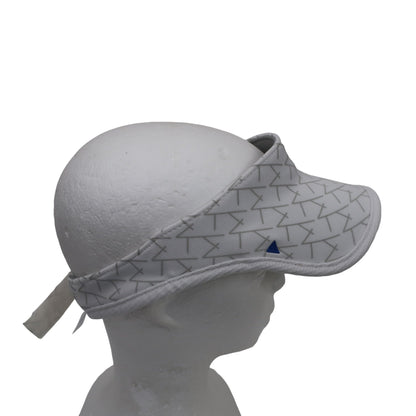 TaylorMade(テーラーメイド) サンバイザー 白グレー総柄 レディース フリーサイズ B
