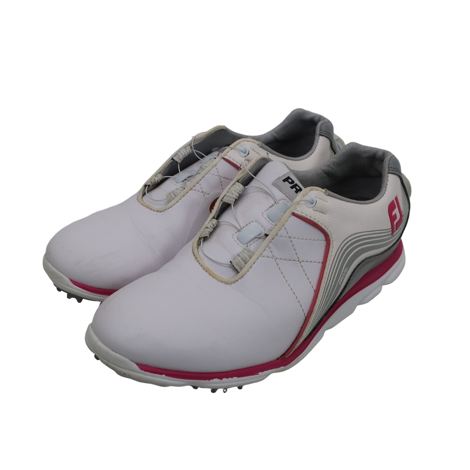 FOOTJOY(フットジョイ) ダイヤル式スパイクレスゴルフシューズ 白 レディース 22.5cm 98109J A