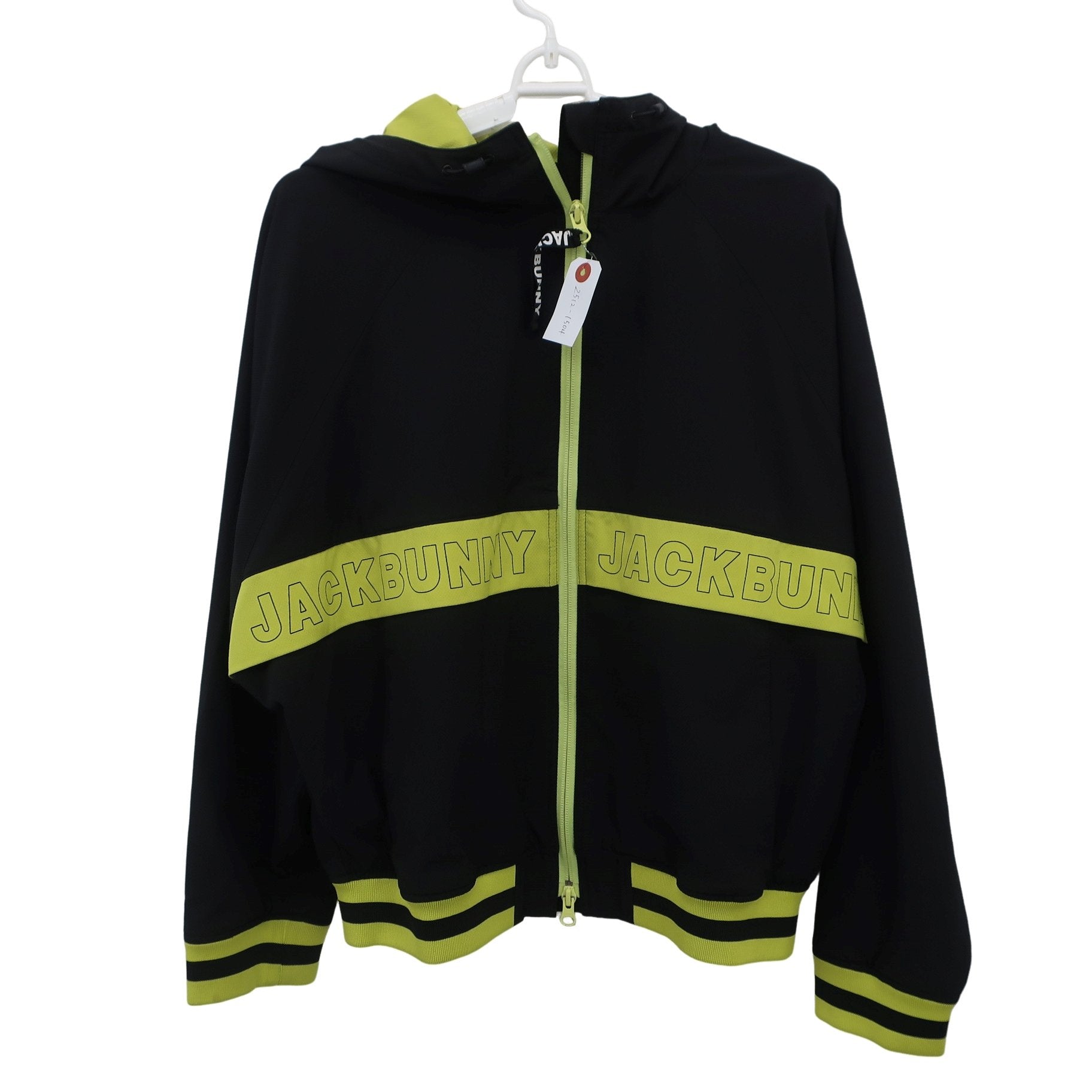 Jack Bunny(ジャックバニー) フルジップパーカー 黒黄色 レディース 1 263-2120140 A
