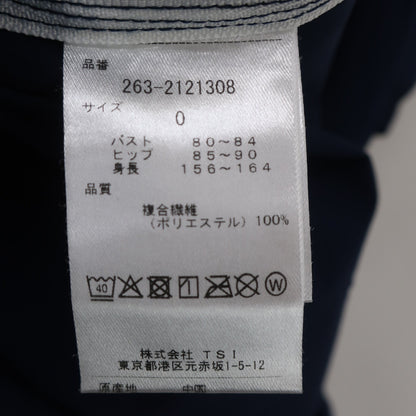 Jack Bunny(ジャックバニー) 半袖ハーフジップシャツ ネイビー レディース 0 263-2121308 A