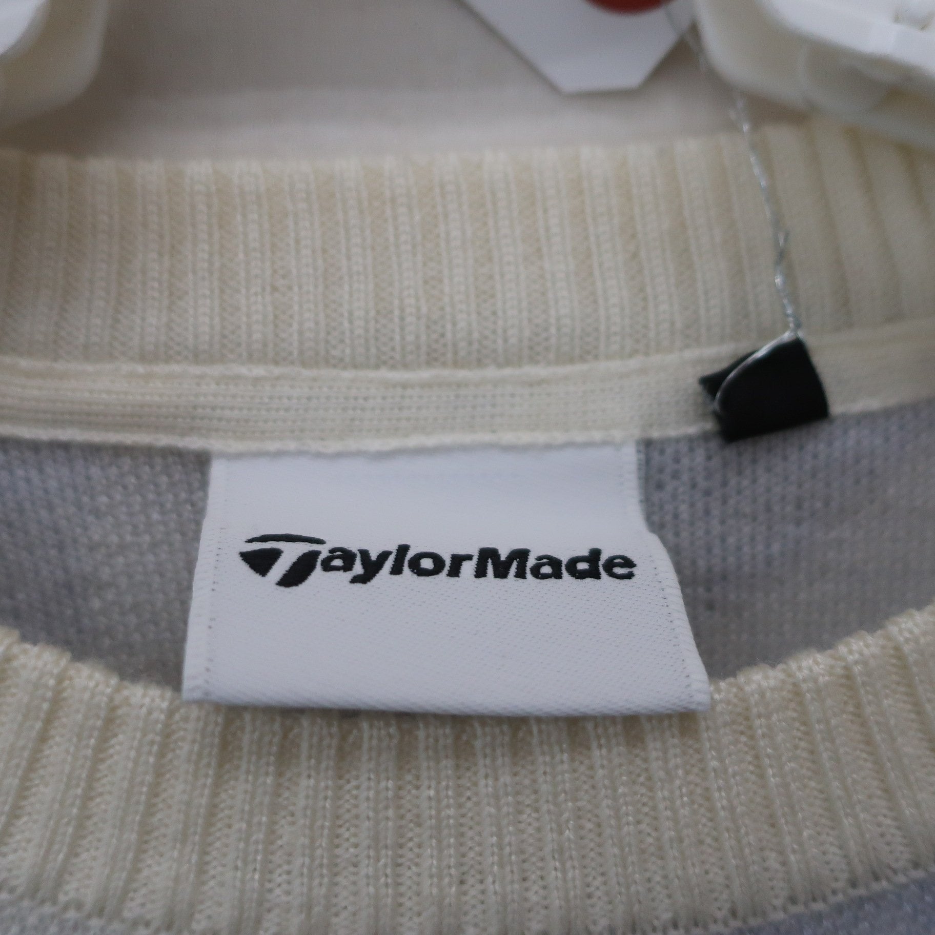 TaylorMade(テーラーメイド) ニットセーター 白グレー総柄 レディース M A