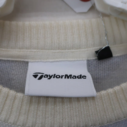 TaylorMade(テーラーメイド) ニットセーター 白グレー総柄 レディース M A