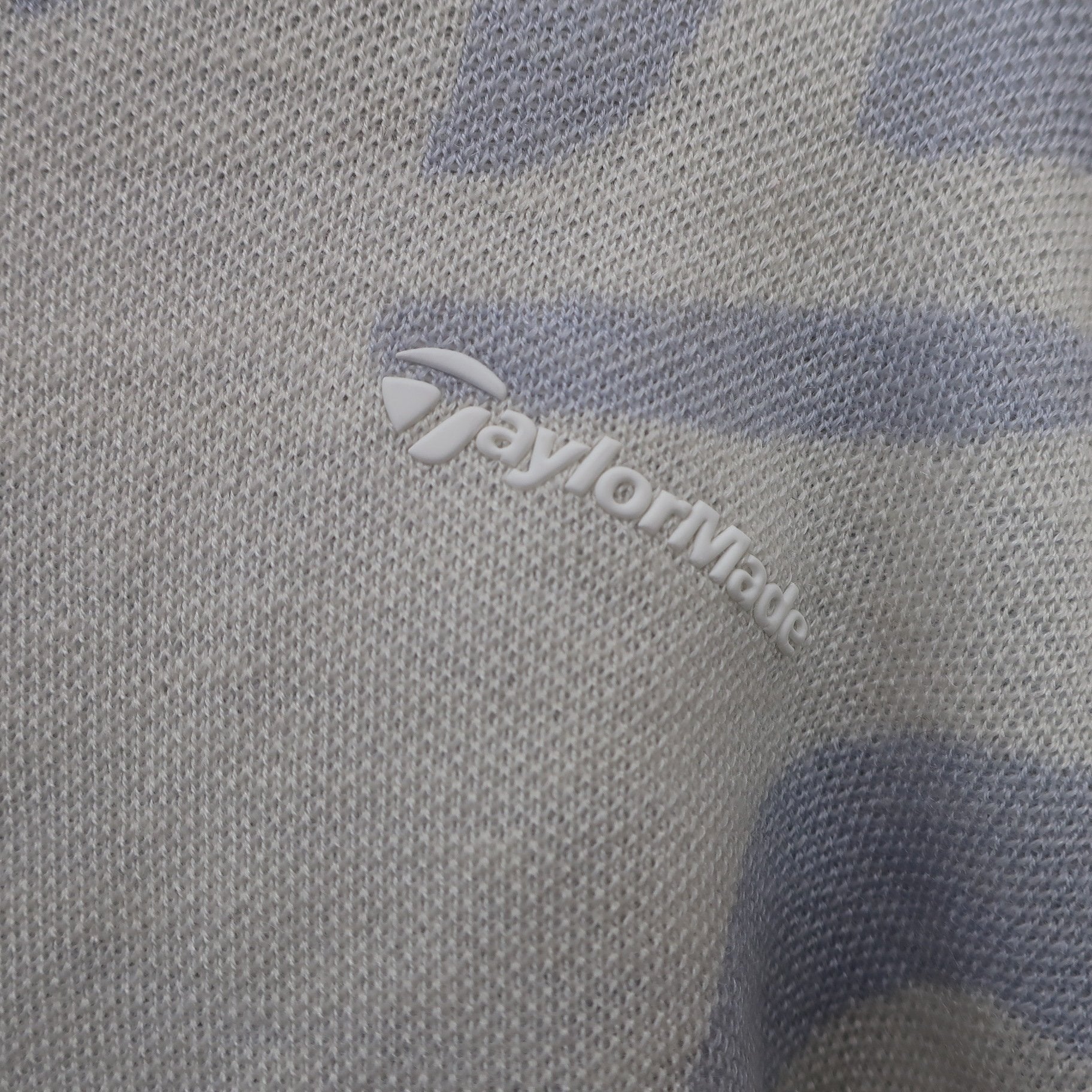 TaylorMade(テーラーメイド) ニットセーター 白グレー総柄 レディース M A