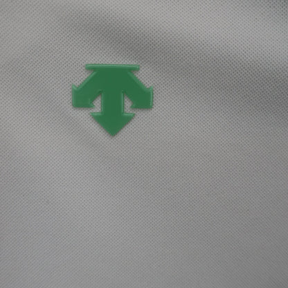 DESCENTE(デサント) 半袖モックネックシャツ 白ミントグリーン レディース M A