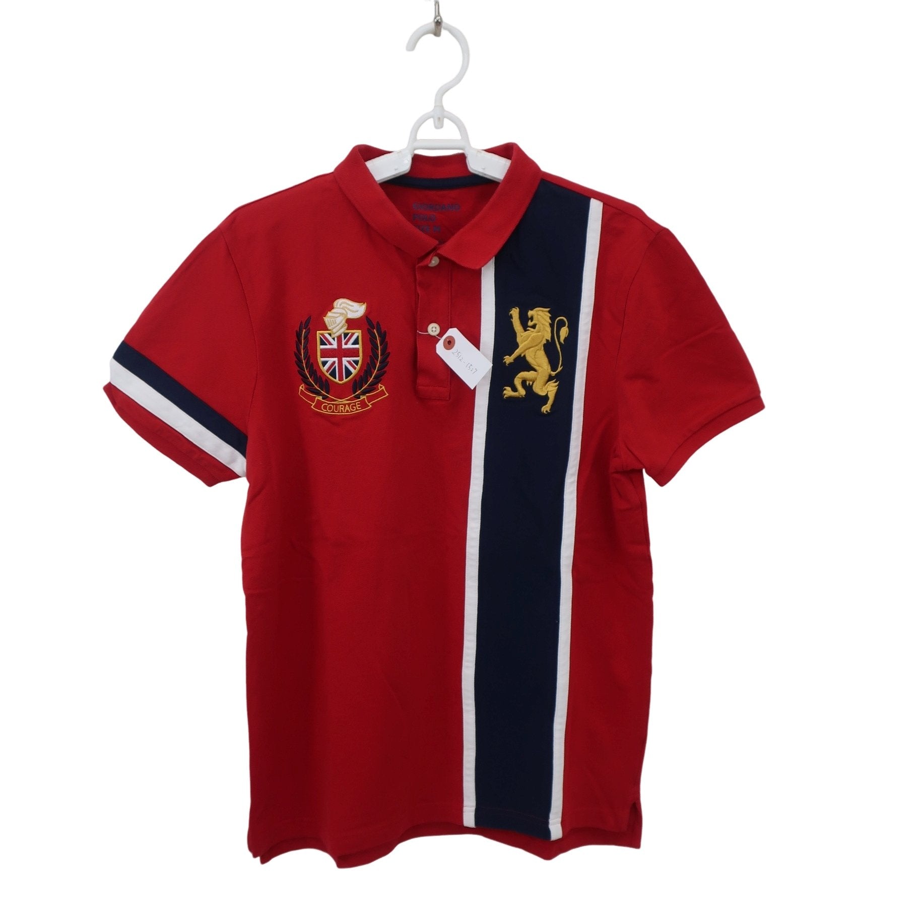 GIORDANO(ジョルダーノ) ポロシャツ 赤 メンズ M B