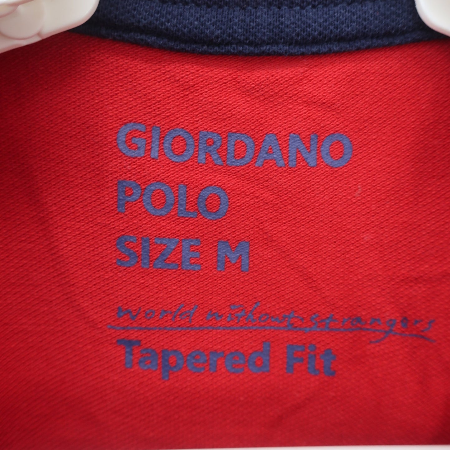 GIORDANO(ジョルダーノ) ポロシャツ 赤 メンズ M B