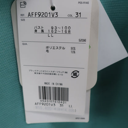 and per se(アンパスィ) 長袖モックネックシャツ 水色系 レディース LL AFF9201V3 N