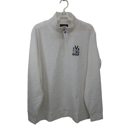 23区 GOLF(23区ゴルフ) 長袖ハーフジップシャツ 白 メンズ LL B
