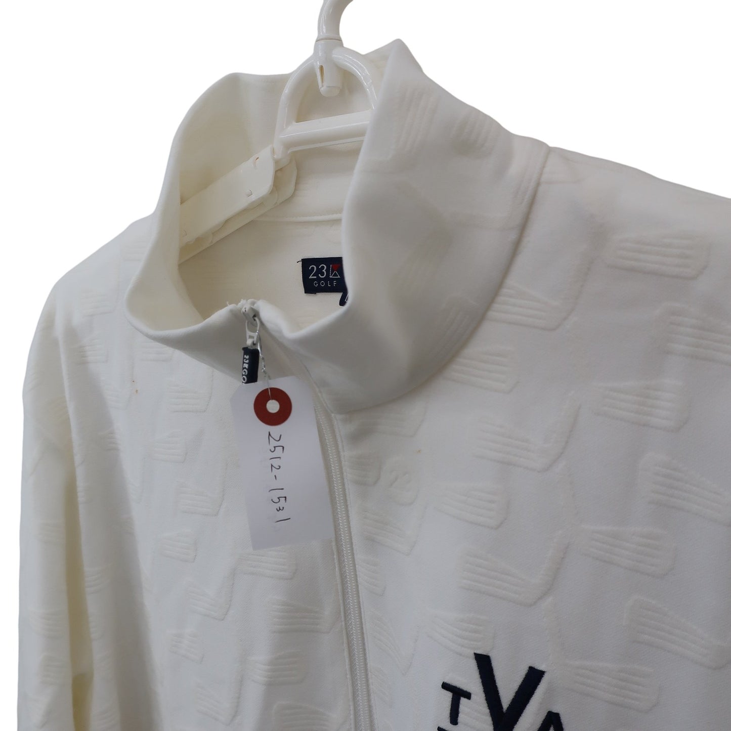 23区 GOLF(23区ゴルフ) 長袖ハーフジップシャツ 白 メンズ LL B