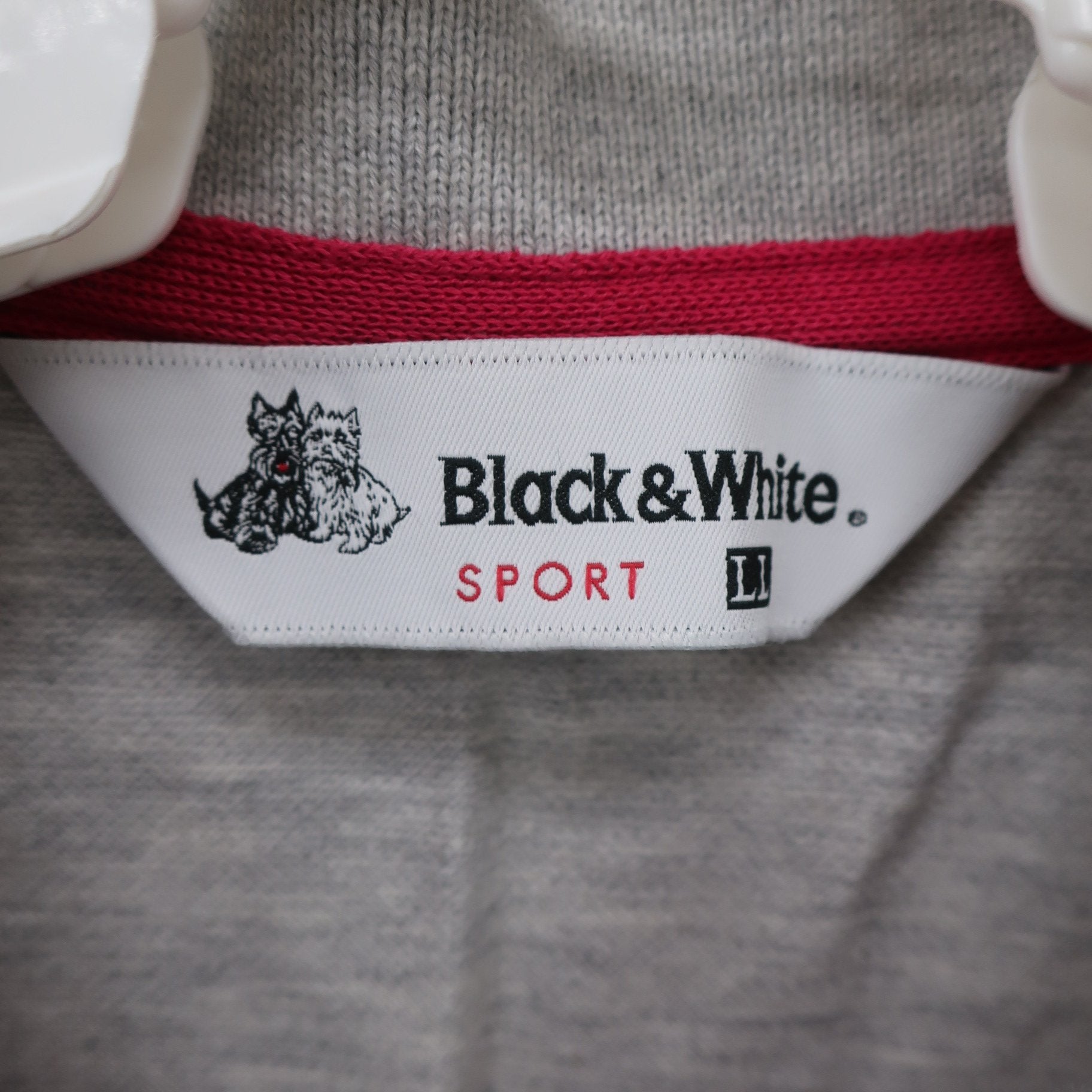 Black & White(ブラック&ホワイト) ポロシャツ グレーピンク メンズ LL B