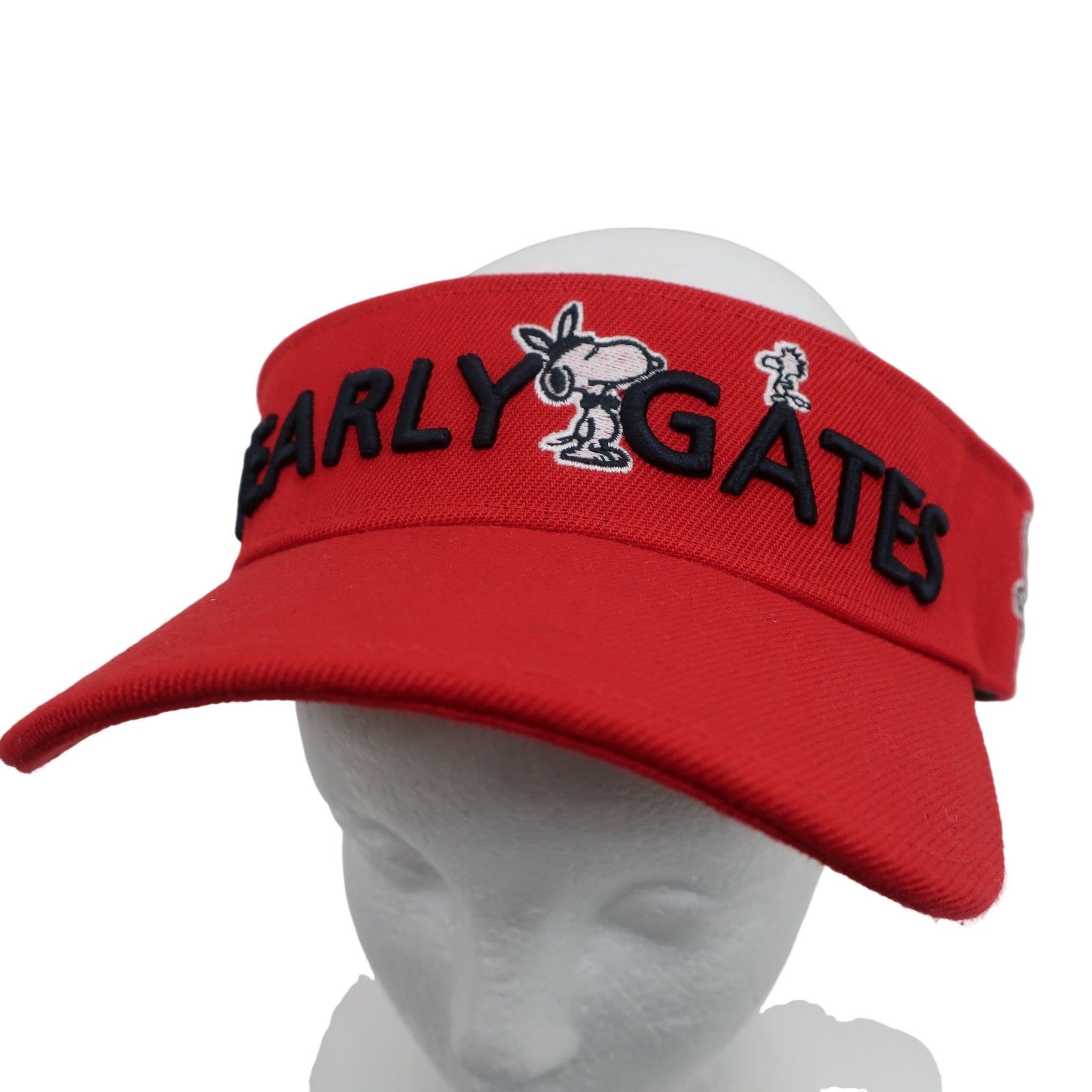 PEARLY GATES(パーリーゲイツ) サンバイザー 赤 メンズ フリーサイズ 053-0287015 A