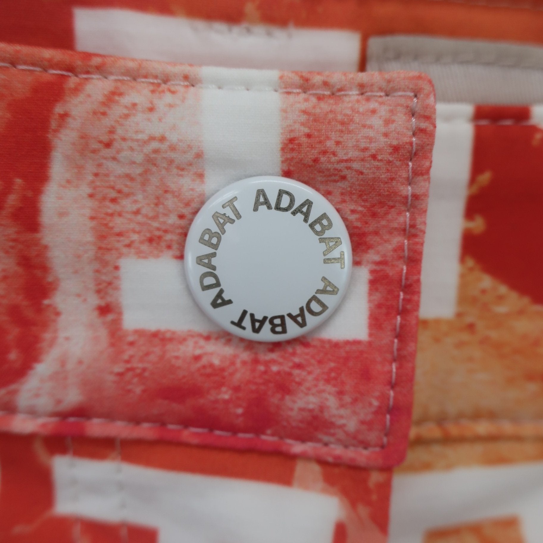 adabat1 ショートパンツ オレンジ系総柄 レディース 38 N
