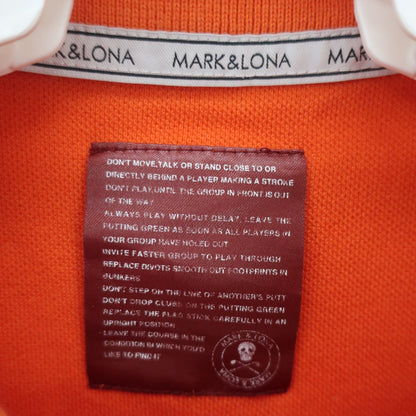 MARK&LONA(マークアンドロナ) ポロシャツ オレンジ レディース M A