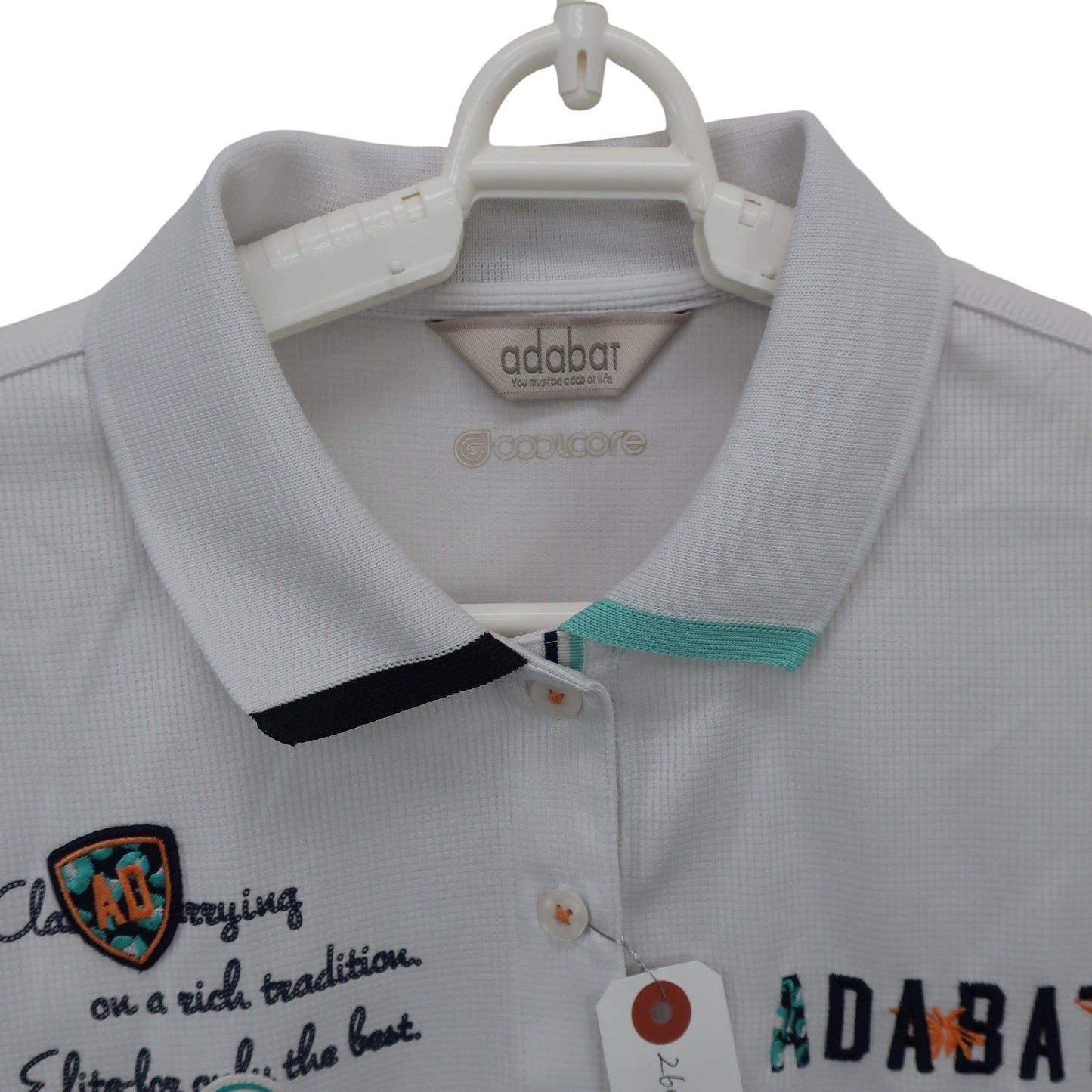 adabat(アダバット) ポロシャツ 白 レディース 40 B