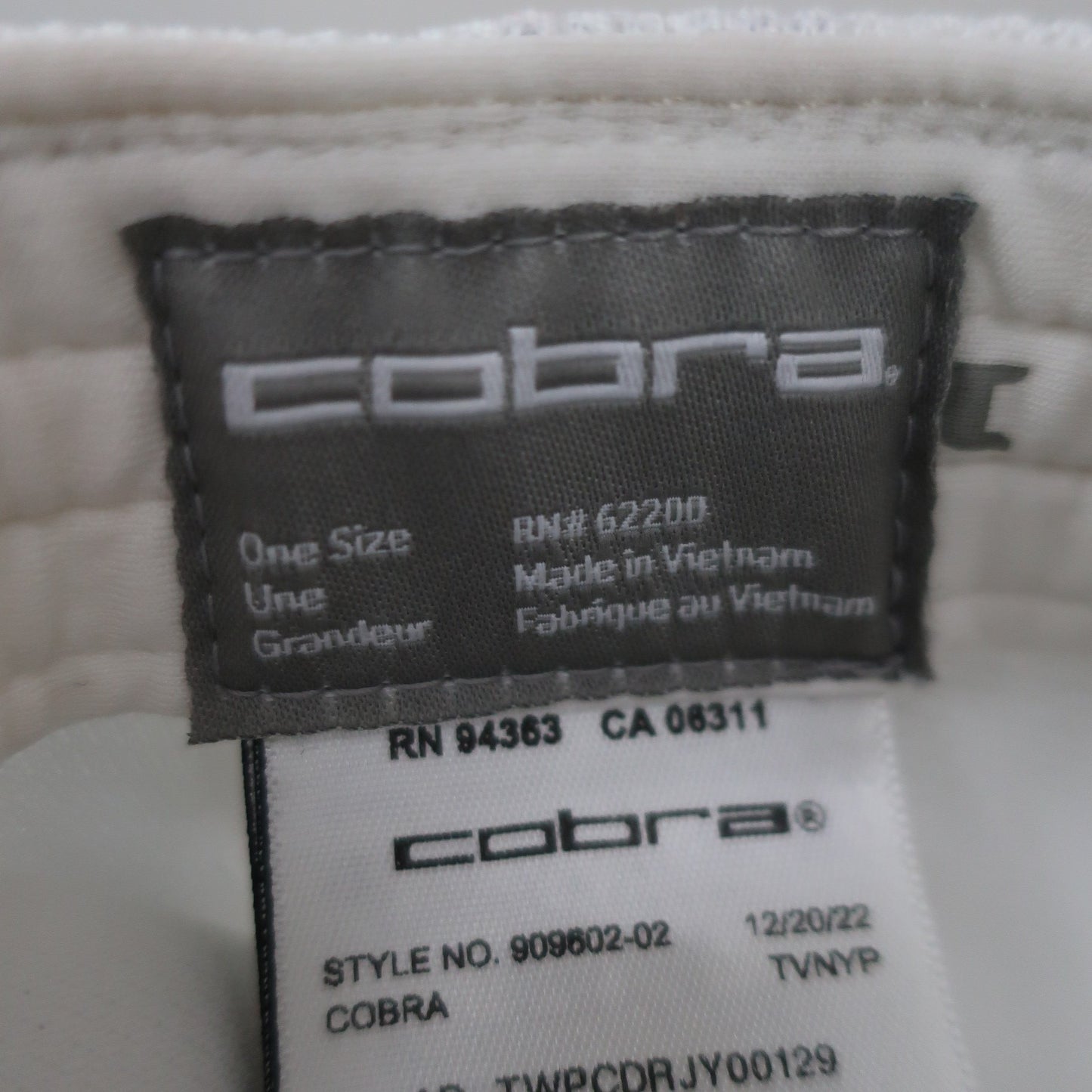 Cobra(コブラ) キャップ 白 レディース フリーサイズ A