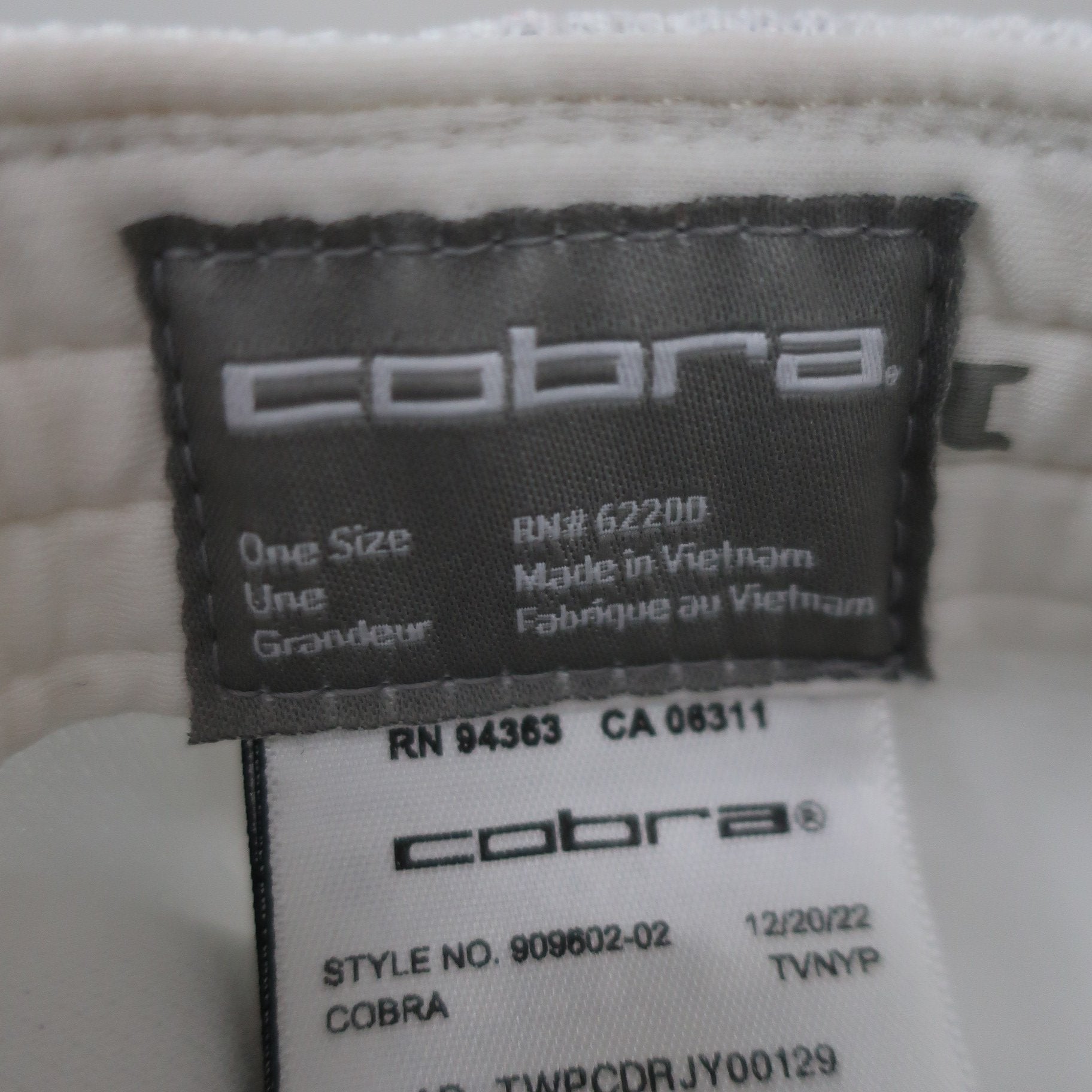 Cobra(コブラ) キャップ 白 レディース フリーサイズ A