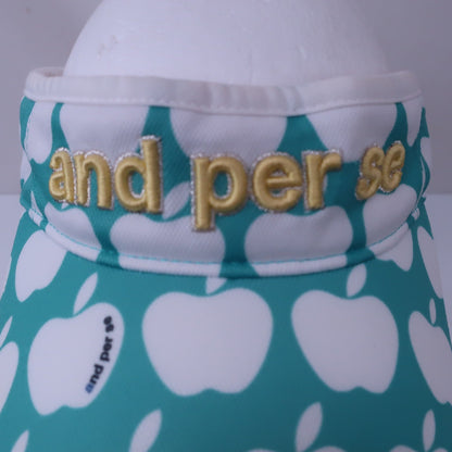 and per se(アンパスィ) サンバイザー 水色系総柄 レディース フリーサイズ A