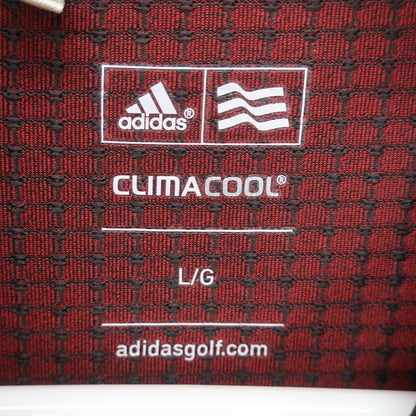 adidas(アディダス) ハーフジップポロシャツ 黒 メンズ L B