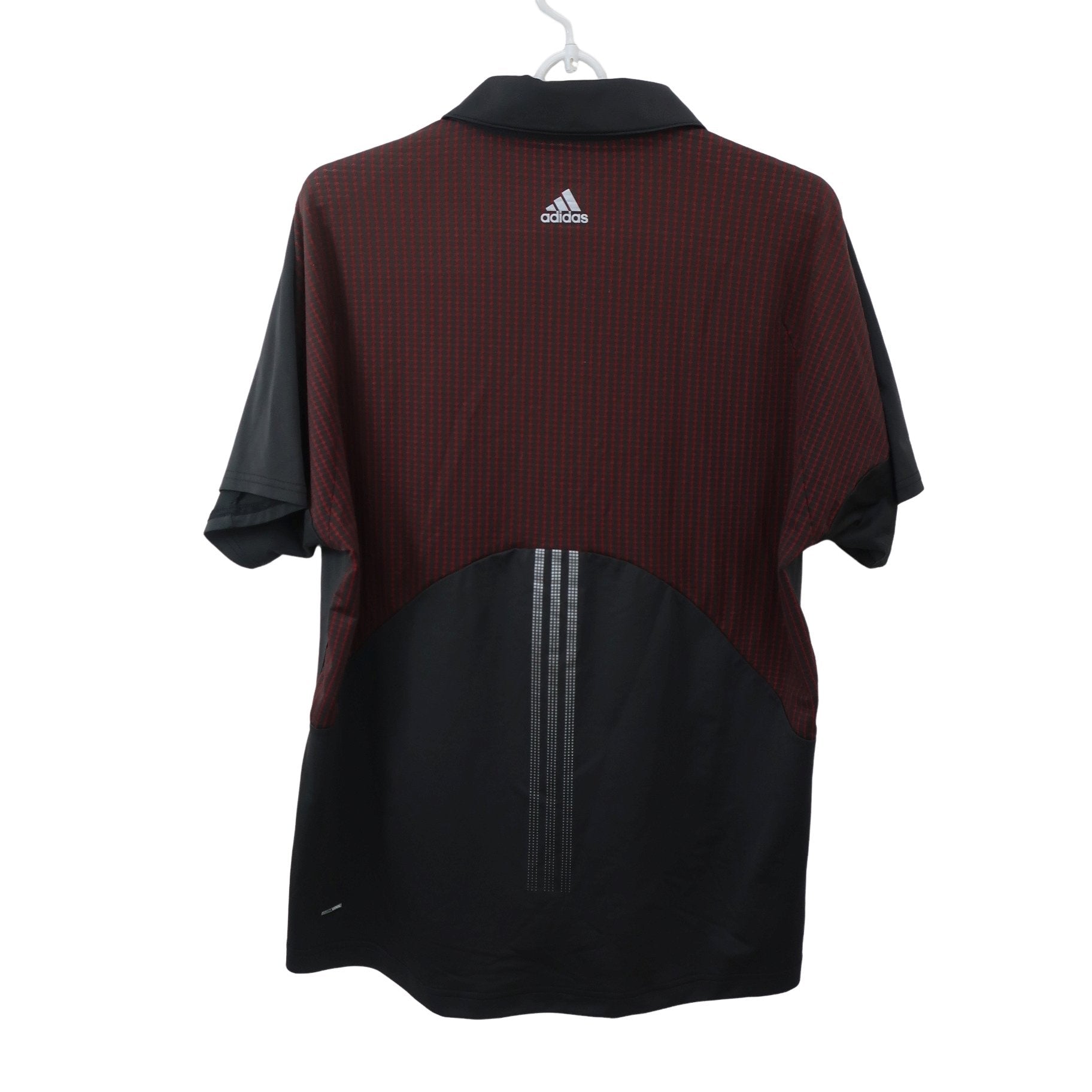 adidas(アディダス) ハーフジップポロシャツ 黒 メンズ L B