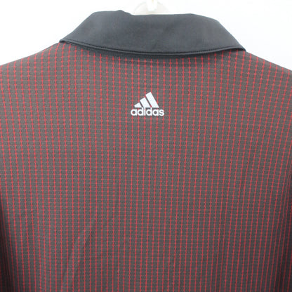 adidas(アディダス) ハーフジップポロシャツ 黒 メンズ L B