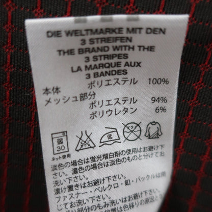 adidas(アディダス) ハーフジップポロシャツ 黒 メンズ L B