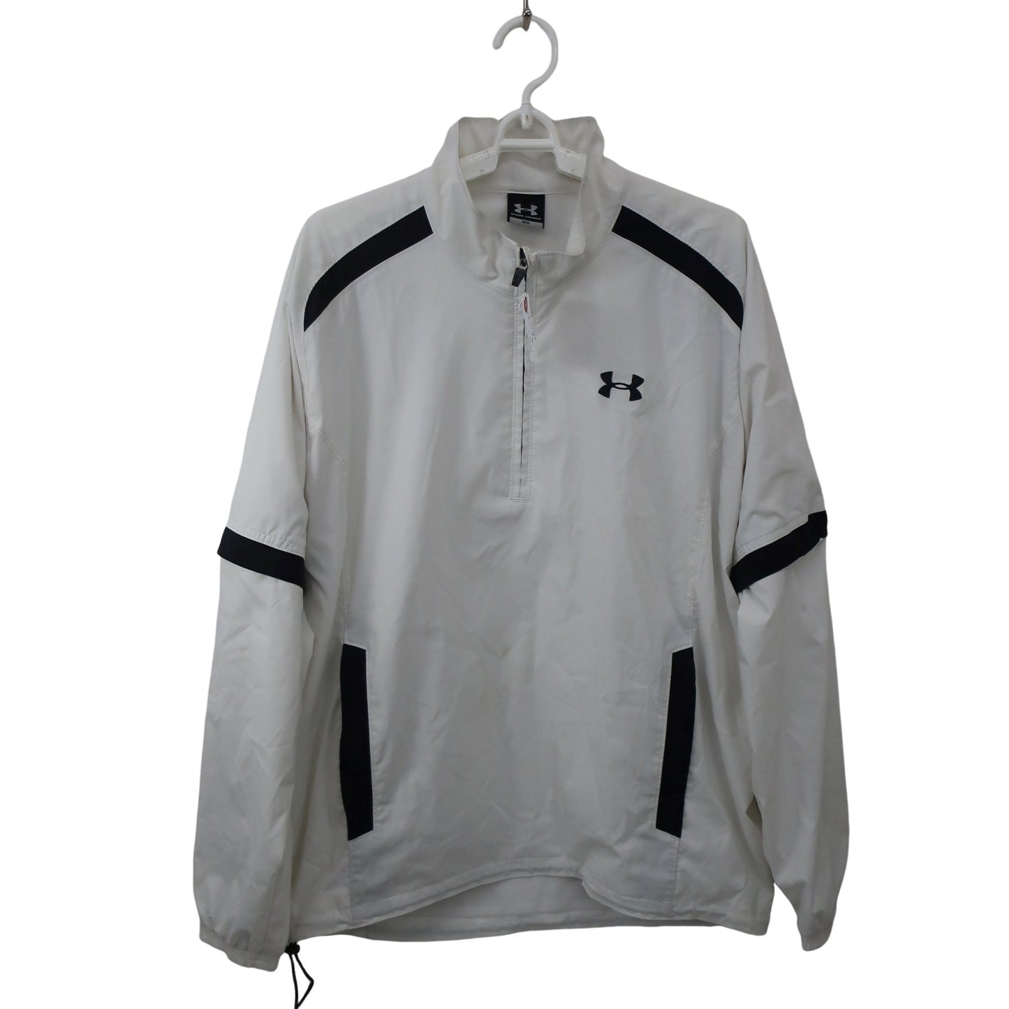 UNDER ARMOUR(アンダーアーマー) ハーフジップウィンドブレーカー 白 メンズ MD B