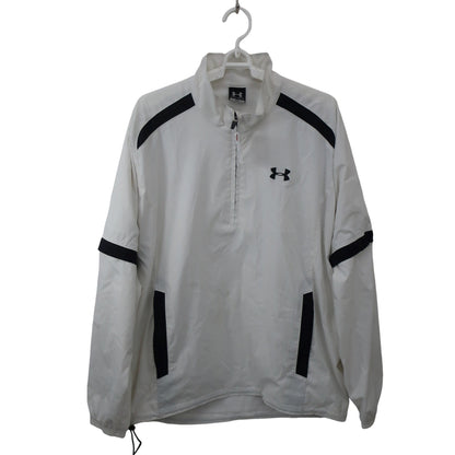 UNDER ARMOUR(アンダーアーマー) ハーフジップウィンドブレーカー 白 メンズ MD B