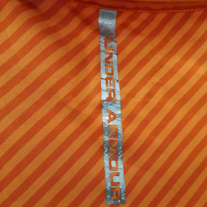 UNDER ARMOUR(アンダーアーマー) ポロシャツ オレンジ系ボーダー メンズ LG A