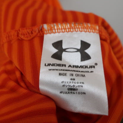UNDER ARMOUR(アンダーアーマー) ポロシャツ オレンジ系ボーダー メンズ LG A