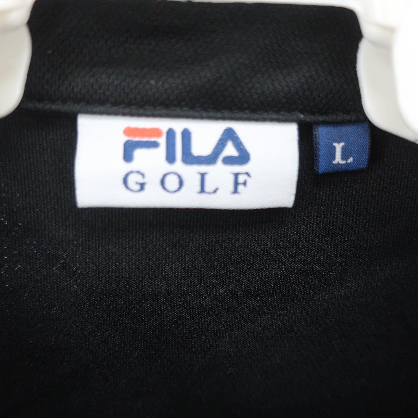FILA GOLF(フィラゴルフ) ポロシャツ 黒白ドット柄 レディース L A