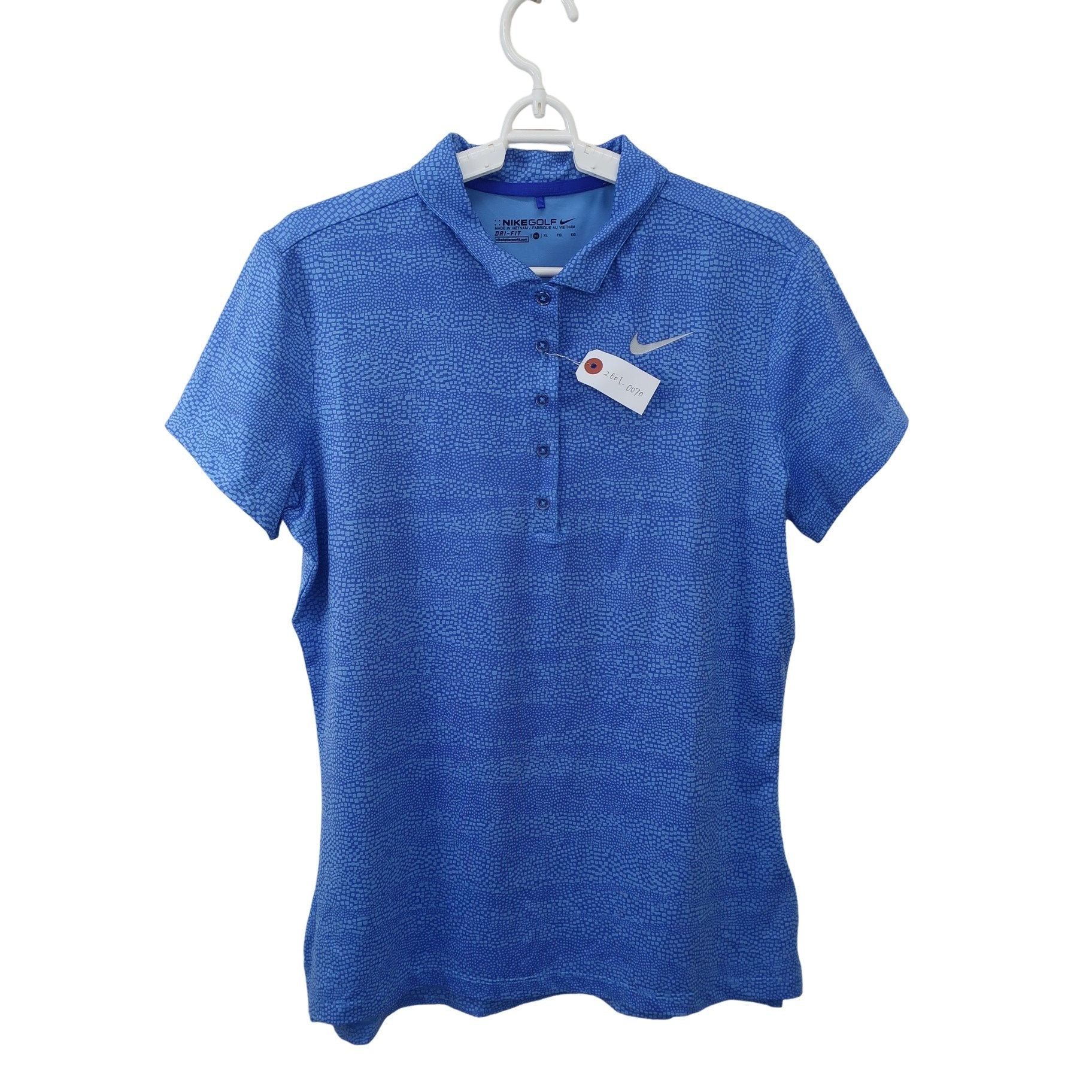 NIKE GOLF(ナイキゴルフ) ポロシャツ 青総柄 レディース XL A