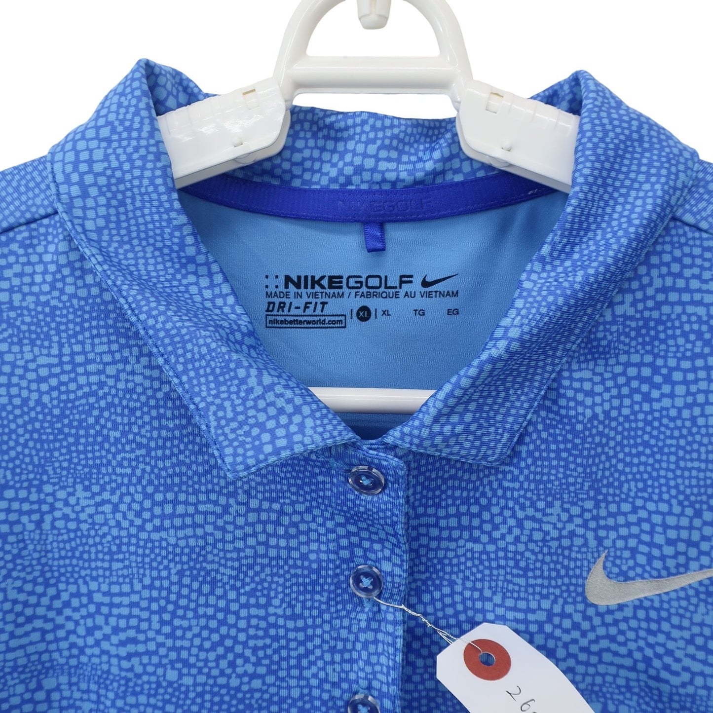 NIKE GOLF(ナイキゴルフ) ポロシャツ 青総柄 レディース XL A