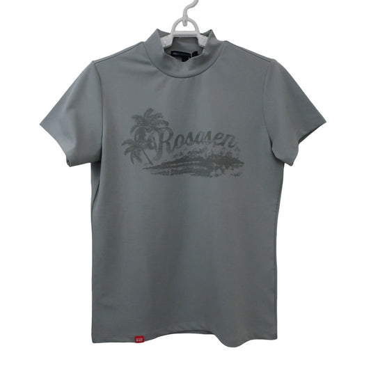 Rosasen(ロサーセン) 半袖モックネックシャツ グレー レディース L N