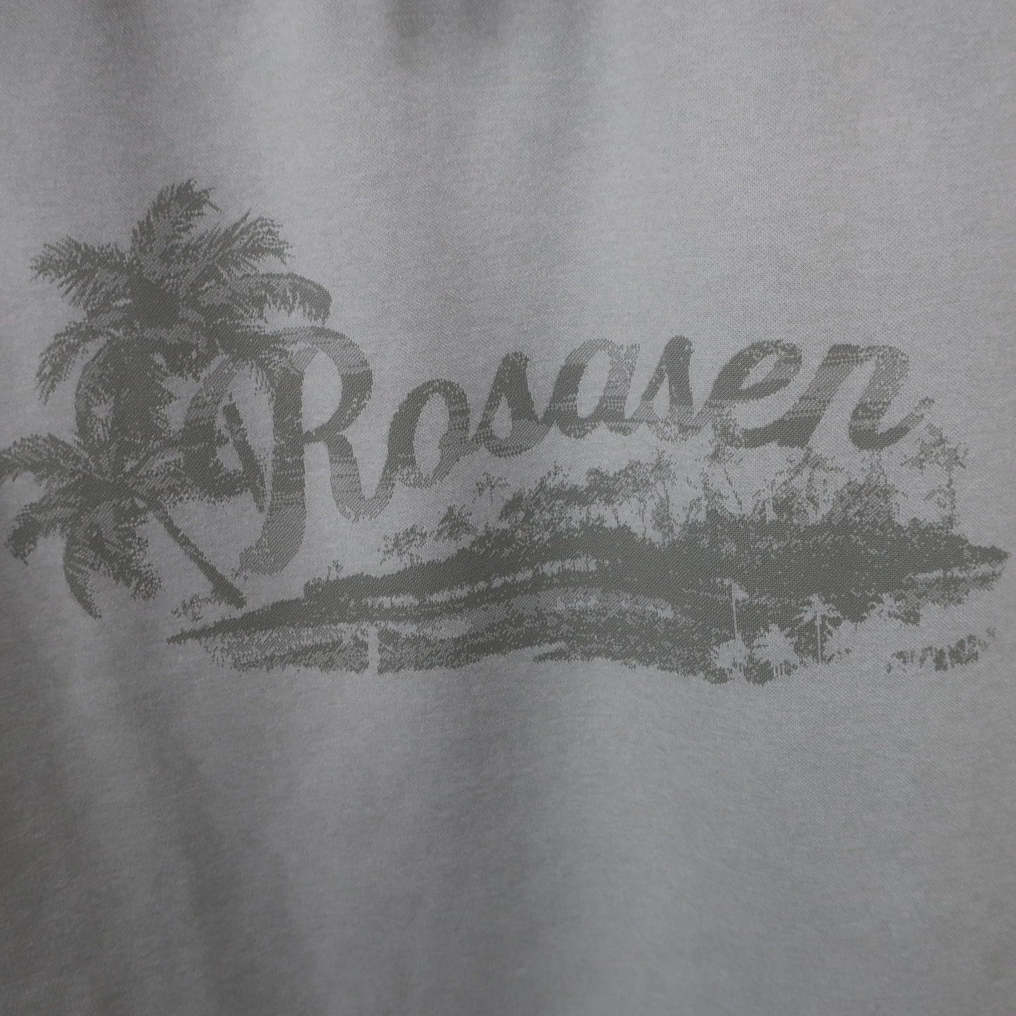 Rosasen(ロサーセン) 半袖モックネックシャツ グレー レディース L N