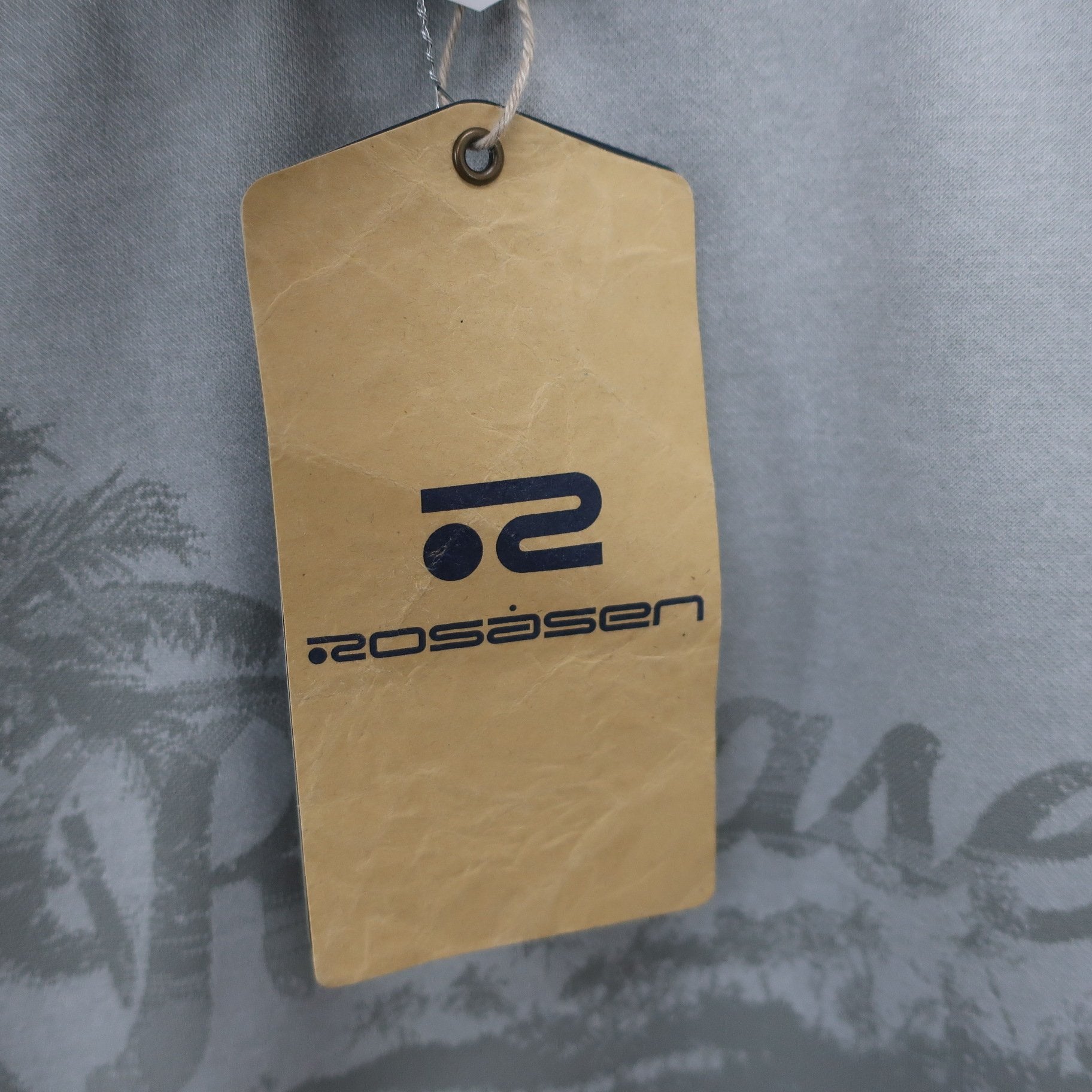 Rosasen(ロサーセン) 半袖モックネックシャツ グレー レディース L N
