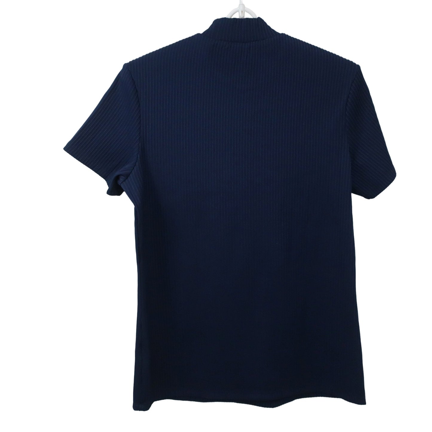 adidas(アディダス) 半袖モックネックシャツ ネイビー レディース OT N
