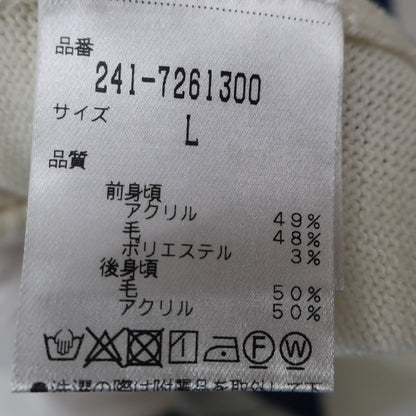 Callaway(キャロウェイ) ニットベスト 白青アーガイル柄 レディース L 241-7261300 A