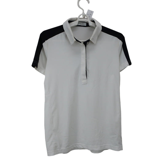 Calvin Klein golf(カルバンクラインゴルフ) ポロシャツ 白黒 レディース L A