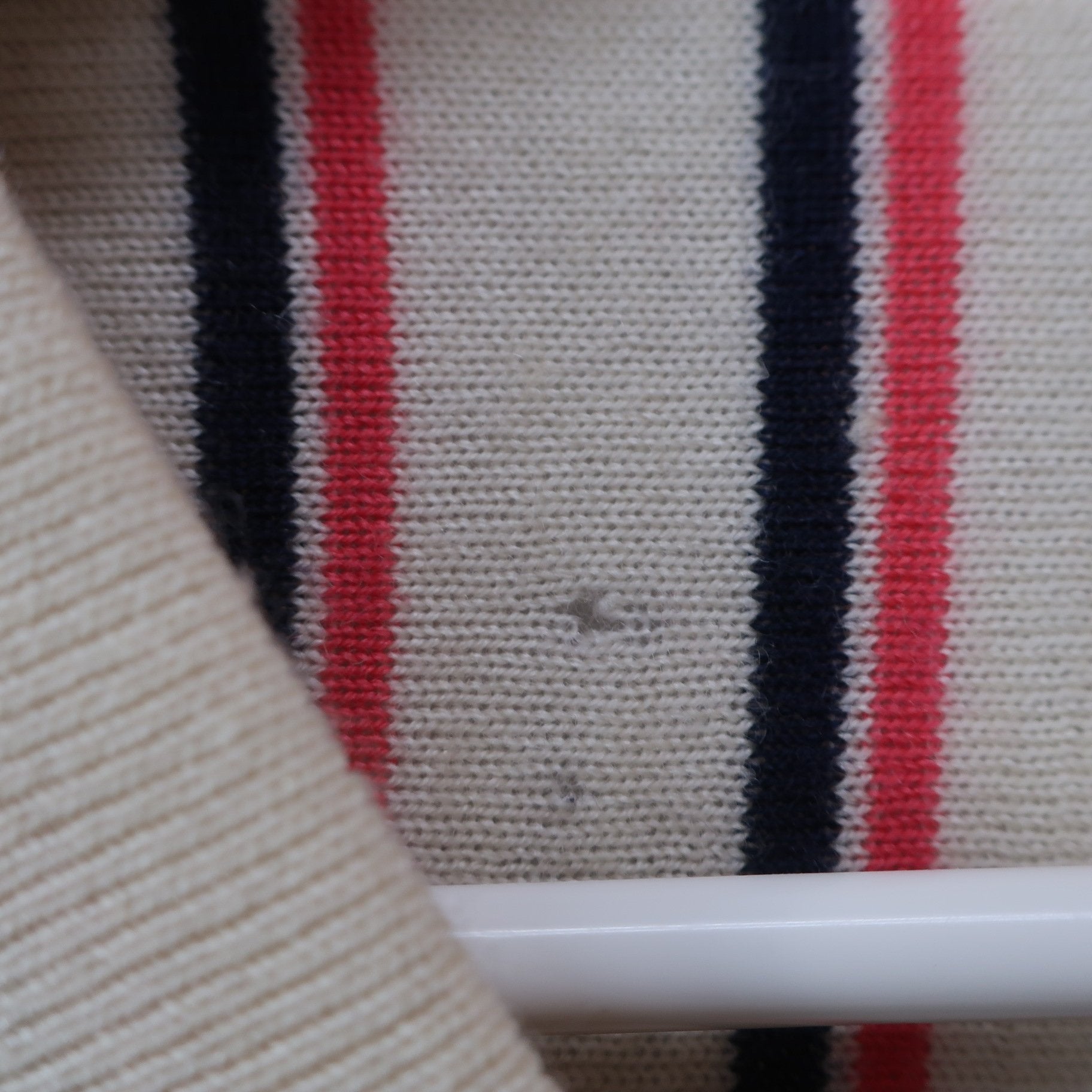 le coq sportif(ルコックスポルティフ) リバーシブルスニード ネイビー / 白ピンクネイビーストライプ メンズ LL B