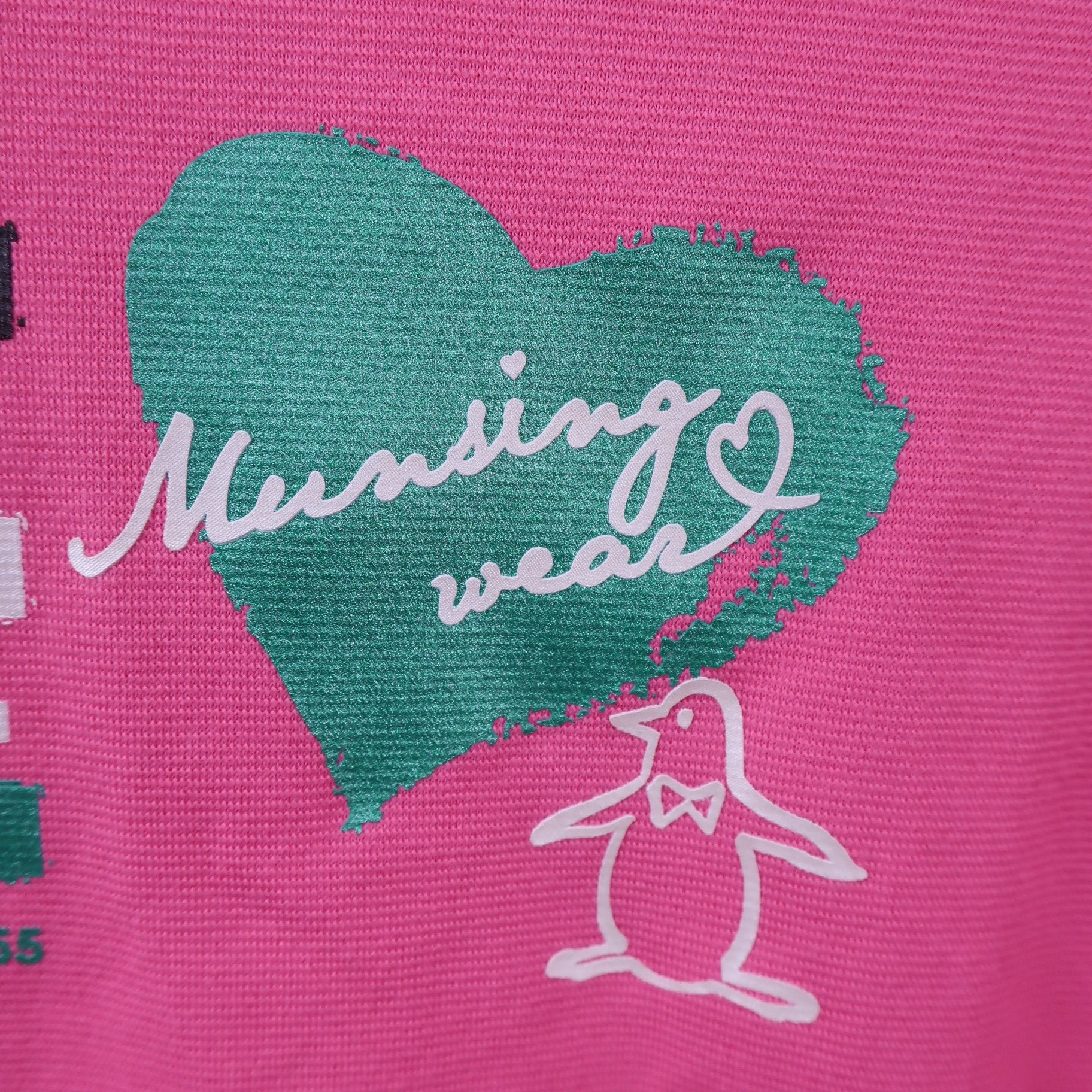 Munsingwear(マンシングウェア) 半袖モックネックシャツ ピンク レディース L A