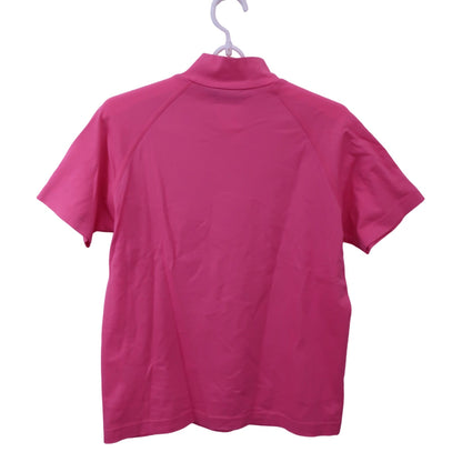 Munsingwear(マンシングウェア) 半袖モックネックシャツ ピンク レディース L A