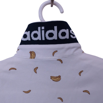 adidas(アディダス) ポロシャツ 白バナナ柄 レディース OT A