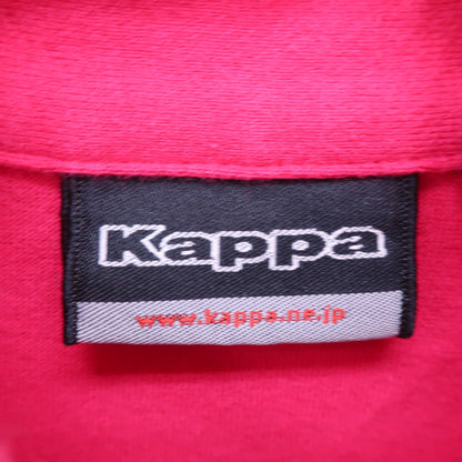 Kappa(カッパ) ポロシャツ ピンク白ストライプ レディース M B