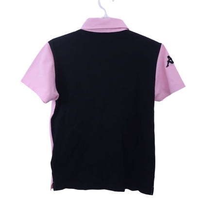 Kappa(カッパ) ポロシャツ ピンク黒 レディース M B