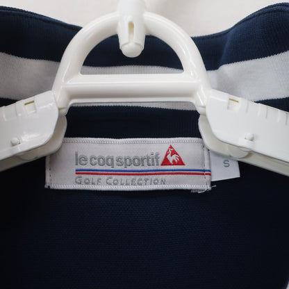 le coq sportif(ルコックスポルティフ) 半袖ハーフジップシャツ ネイビー レディース S A