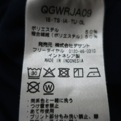 le coq sportif(ルコックスポルティフ) 半袖ハーフジップシャツ ネイビー レディース S A