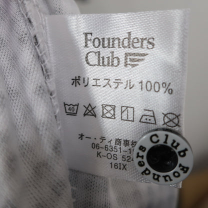 Founders Club(ファウンダース) ポロシャツ 白黒チェック メンズ O A