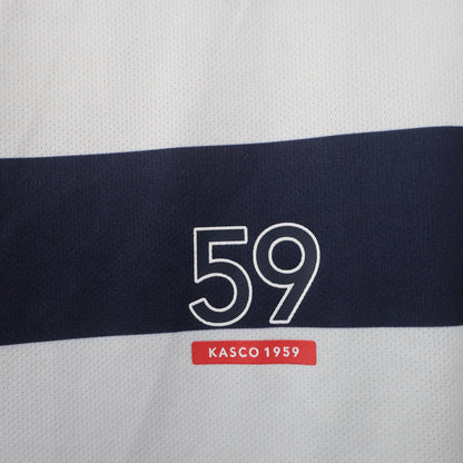Kasco(キャスコ) ポロシャツ ネイビー白ボーダー メンズ LL A